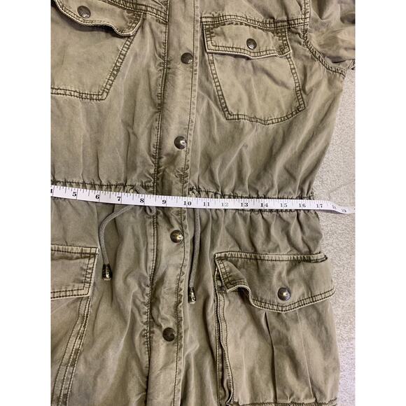 Aritzia Talula Jacket Womens Small Khaki Hooded Military Utility Cargo Coat - Picture 14 of 16